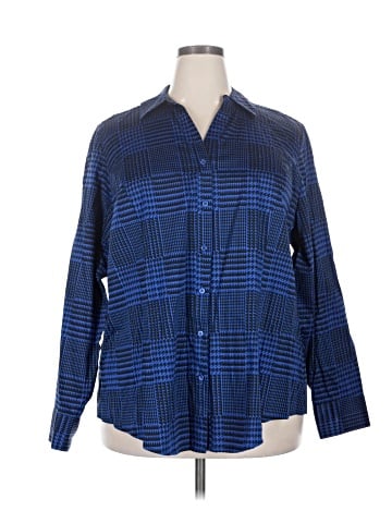 Lane Bryant Long Sleeve Button-Down Shirt (view 1)