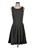 Freeway Stripes Gray Casual Dress Size S - photo 1