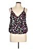 INC International Concepts 100% Polyester Black Tank Top Size L - photo 1