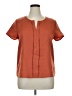 Shein Orange Short Sleeve Blouse Size XL - photo 1