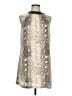Renee C. 100% Polyester Silver Sleeveless Blouse Size L - photo 1