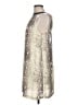 Renee C. 100% Polyester Silver Sleeveless Blouse Size L - photo 5
