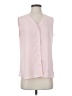 Calvin Klein 100% Polyester Pink Sleeveless Blouse Size S - photo 1