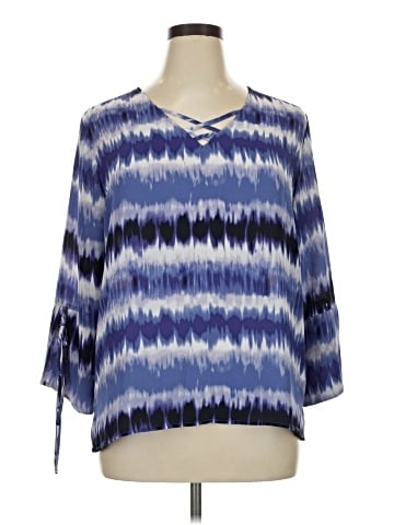 Counterparts 3/4 Sleeve Blouse (view 1)