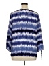 Counterparts 100% Polyester Blue 3/4 Sleeve Blouse Size XL - photo 2