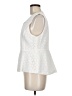 BCBGMAXAZRIA Ivory Sleeveless Blouse Size M - photo 5