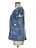 Absolutely Famous Blue Short Sleeve Blouse Size S - photo 5