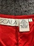 Scala 100% Silk Red Cocktail Dress Size L - photo 7