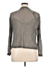 Cachet Metallic Gray Long Sleeve Blouse Size 16 - photo 2