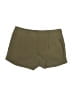 Express 100% Polyester Solid Green Khaki Shorts Size 4 - photo 1