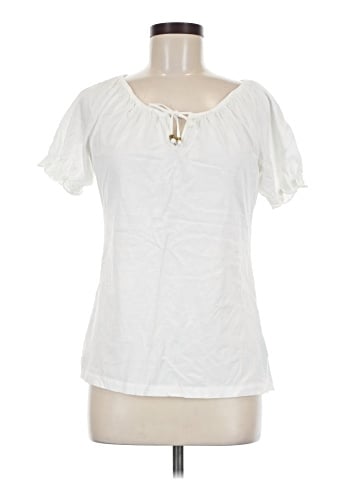 Lauren by Ralph Lauren Short Sleeve Blouse (view 1)