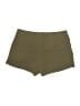 Express 100% Polyester Solid Green Khaki Shorts Size 4 - photo 2
