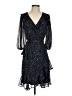 DKNY 100% Polyester Polka Dots Black Cocktail Dress Size 2 - photo 1