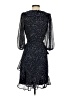 DKNY 100% Polyester Polka Dots Black Cocktail Dress Size 2 - photo 2