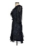DKNY 100% Polyester Polka Dots Black Cocktail Dress Size 2 - photo 5