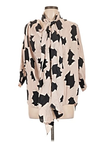 Diane von Furstenberg 3/4 Sleeve Silk Top (view 1)