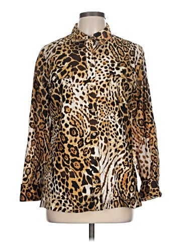 Jones New York Signature Long Sleeve Blouse (view 2)