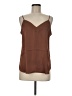 Amour Vert 100% Recycled Polyester Solid Brown Tank Top Size M - photo 1