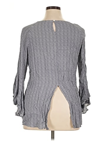 LC Lauren Conrad 3/4 Sleeve Blouse (view 2)