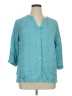 Anne Carson Teal 3/4 Sleeve Blouse Size 1X - photo 1