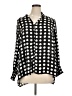 J by Joie 100% Polyester Polka Dots Black 3/4 Sleeve Blouse Size 1X - photo 1