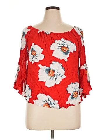 Unique Spectrum 3/4 Sleeve Blouse (view 1)