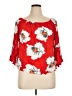 Unique Spectrum Red 3/4 Sleeve Blouse Size XL - photo 1