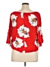 Unique Spectrum Red 3/4 Sleeve Blouse Size XL - photo 2