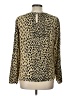 J.Crew 100% Rayon Animal Print Gold Long Sleeve Blouse Size 10 - photo 2