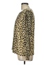 J.Crew 100% Rayon Animal Print Gold Long Sleeve Blouse Size 10 - photo 5