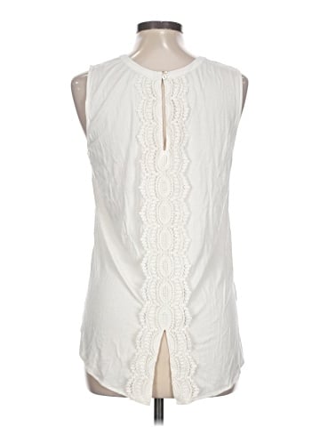 Pale Sky Sleeveless Blouse (view 2)