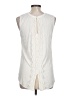 Pale Sky 100% Rayon Ivory Sleeveless Blouse Size L - photo 2