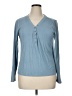 Lands' End Blue Long Sleeve Henley Size XL (petite) - photo 1