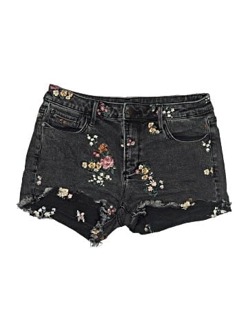 Aqua Denim Shorts (view 1)