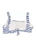 Xhilaration Stripes Blue Swimsuit Top Size Sm - Lg - photo 2