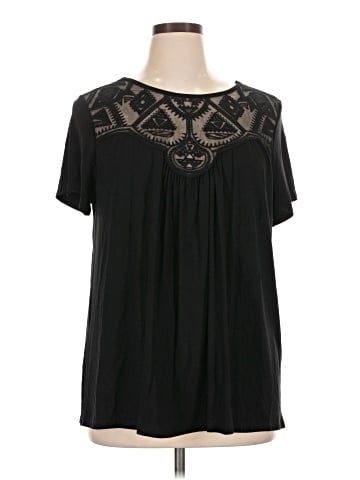 Green Envelope Short Sleeve Blouse (view 1)