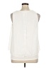 Green Envelope Ivory Sleeveless Blouse Size 1X - photo 2