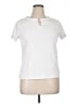 Rafaella 100% Cotton White Short Sleeve Top Size XL - photo 1