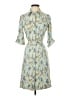 J. McLaughlin Print Blue Casual Dress Size XS - photo 1