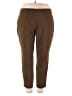 Worthington Solid Brown Casual Pants Size 18 - photo 1