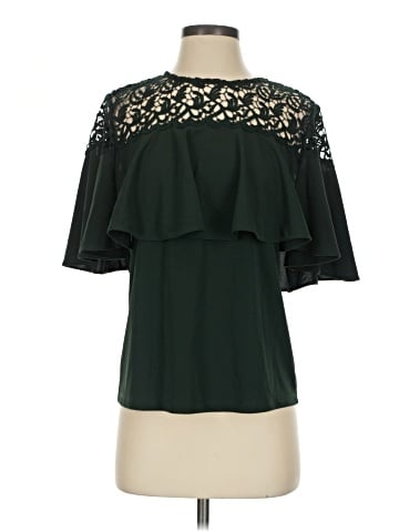 Ann Taylor Factory Short Sleeve Blouse (view 1)