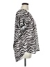 Tahari 100% Linen Animal Print Silver Short Sleeve Blouse Size 1X - photo 4