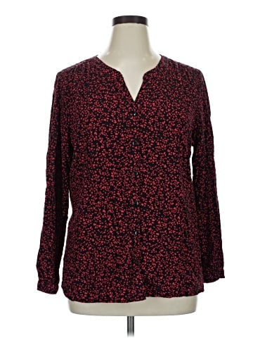 Christopher & Banks Long Sleeve Blouse (view 1)