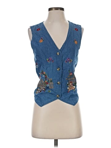 Casey & Max Denim Vest (view 1)