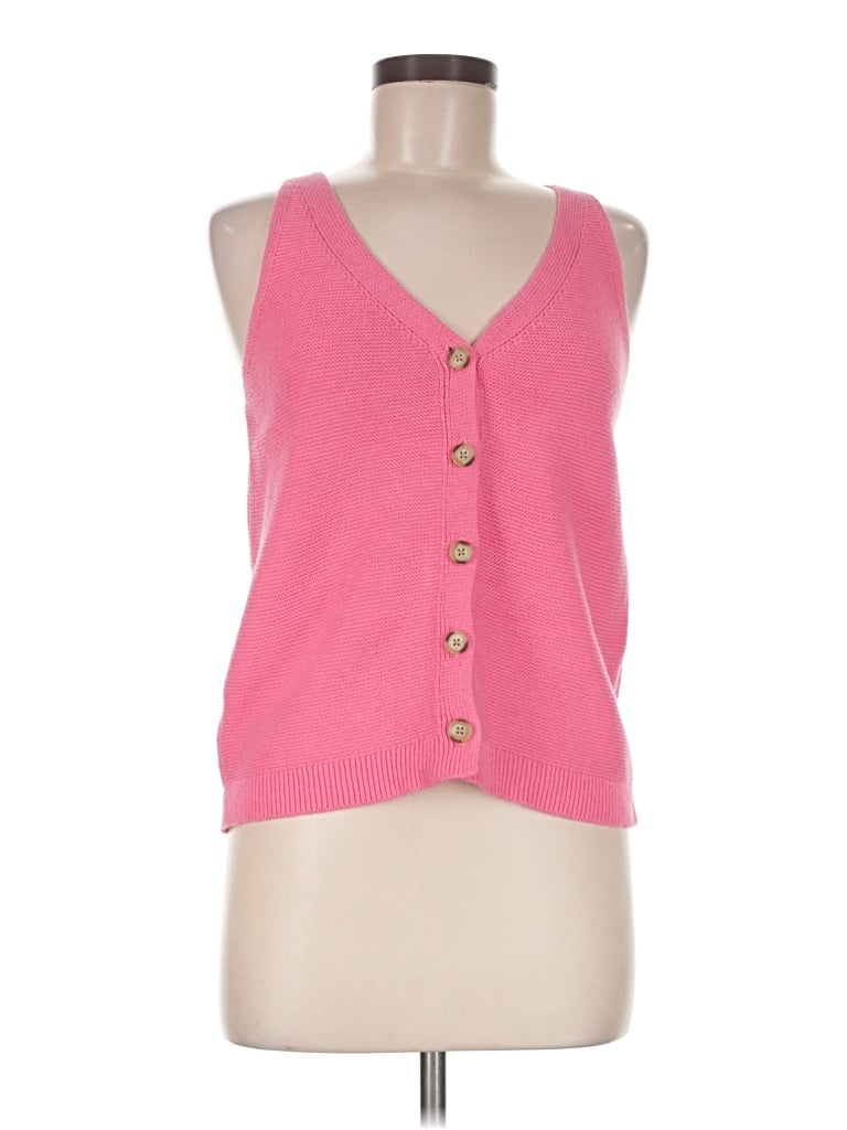 Pre-owned Ann Taylor Loft Sweater Vest In Pink