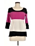 Kenneth Cole REACTION Color Block Pink Silk Pullover Sweater Size M - photo 1