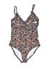Jantzen Paisley Blue One Piece Swimsuit Size 10 - photo 1
