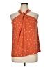 Lane Bryant Polka Dots Orange Sleeveless Blouse Size 14 - 16 Plus - photo 1