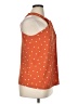 Lane Bryant Polka Dots Orange Sleeveless Blouse Size 14 - 16 Plus - photo 4