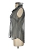 CAbi Gray Sleeveless Button-Down Shirt Size XS - photo 5